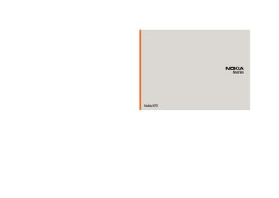 Nokia N79 User Manual - cover page