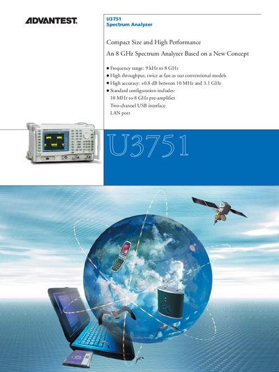 ADVANTEST U3751 Spectrum Analyzer User Manual