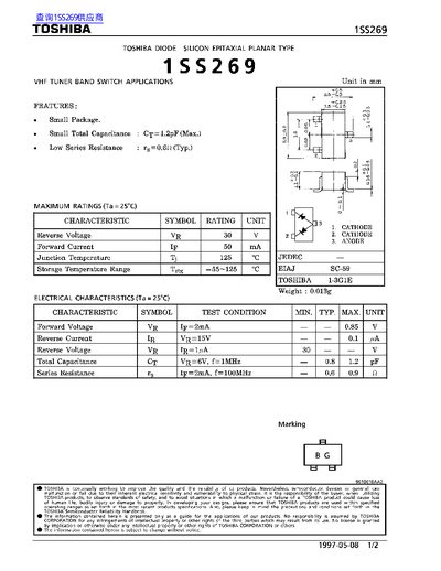 TOSHIBA 1SS269 handbook
