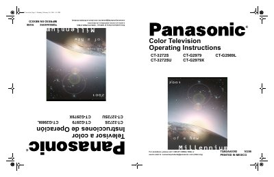 Panasonic CT-3272S CT-3272SU CT-G2979 CT-G2979X CT-G2989L Manual - cover page