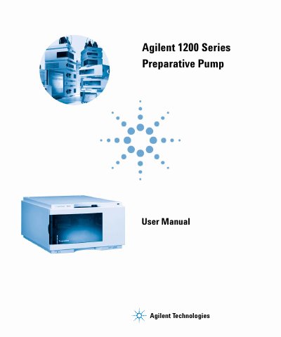 Agilent 1200 Series Preparative Pump User Manual - cover page