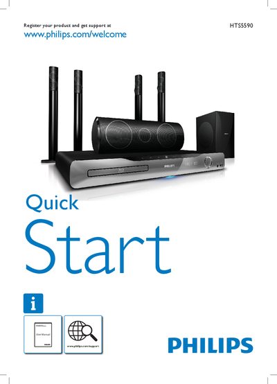 Philips HTS5590 Home Theater User Manual - cover page