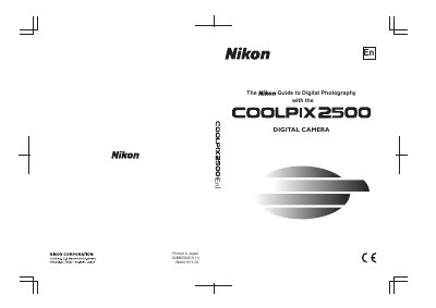 Nikon COOLPIX 2500 Digital Camera User Manual - cover page