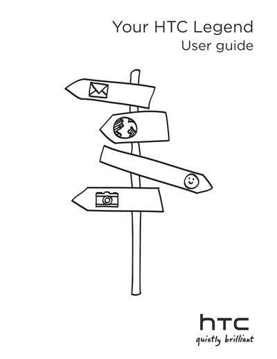 HTC Legend User Guide - cover page