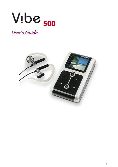 Packard Bell Vibe 500 User Guide - cover page