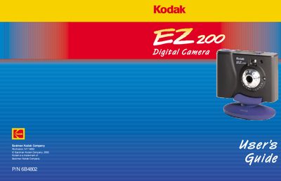 Kodak EZ200camera Manual - cover page