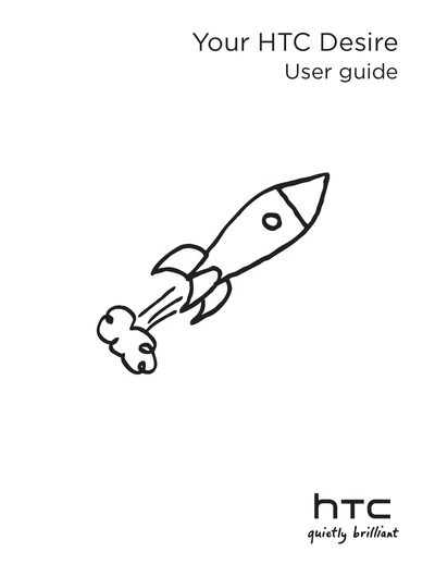 HTC Desire User Guide - cover page