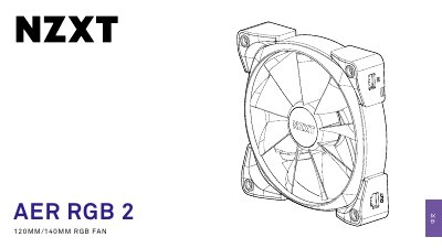 NZXT AER RGB 2 Fan User Manual - cover page