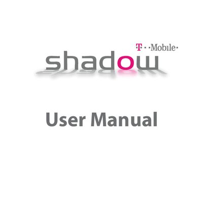 T-Mobile Shadow User Manual - cover page