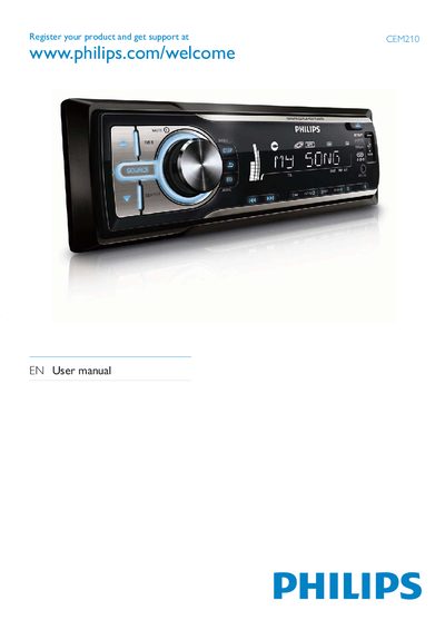 Philips CEM210 Car Audio System User Manual - cover page