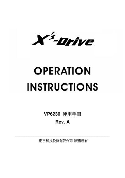 Qinyu VP6230 Surface Board Manual Rev. A - cover page