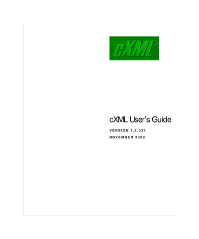 Ariba cXML User Guide - cover page