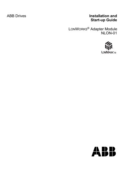 ABB NLON-01 Installation and Start-up Guide - cover page