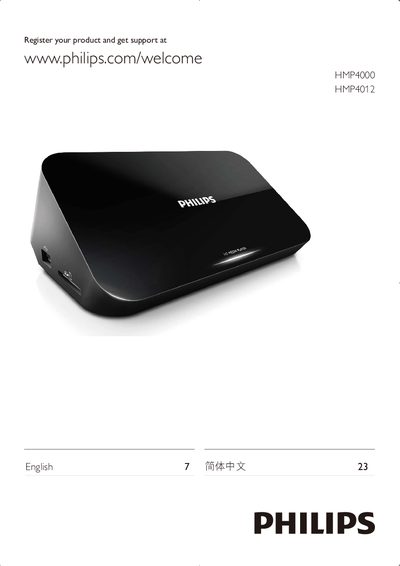 Philips HMP4000 HMP4012 User Manual - cover page