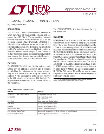 LINEAR AN108-1 handbook