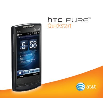 HTC PURE Smartphone Quickstart Guide - cover page