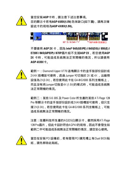 GA-8IG1000 series P4 Titans series main-board chinese installation Manual - cover page