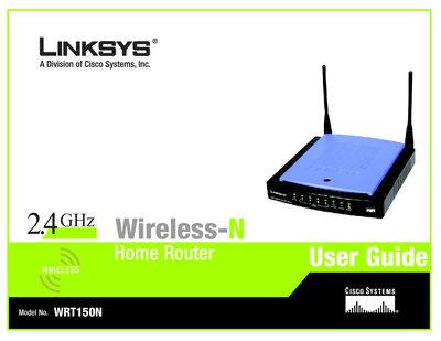 LINKSYS WRT50NRouter user manual - cover page