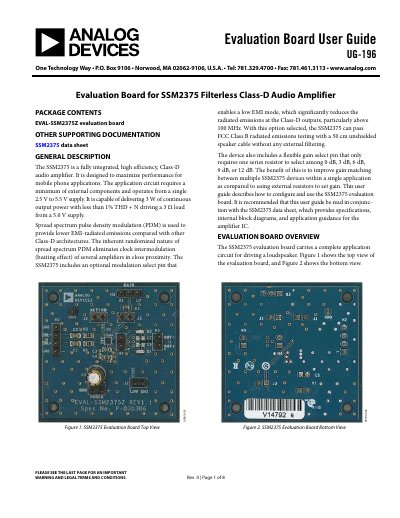 ANALOG DEVICES UG-196 handbook