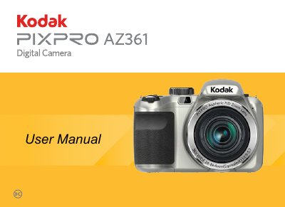 Kodak PIXPRO AZ361 Digital Camera User Manual
