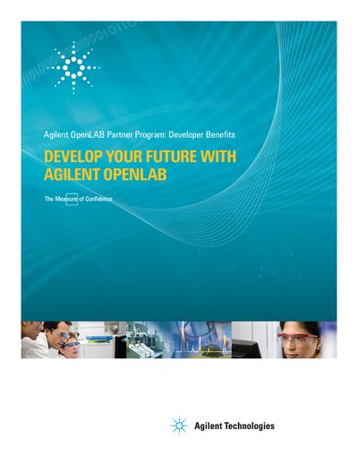 Agilent OpenLAB Partner Program Developer Benefits Brochure - cover page