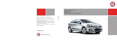 Vauxhall Astra Owner's Manual - cover page