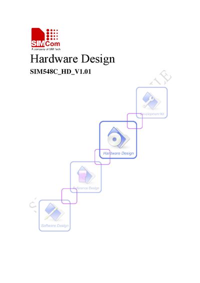 SIMCom SIM548C Hardware Design Guide - cover page