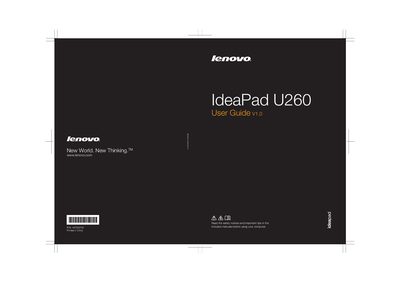 Lenovo IdeaPad U260 User Guide