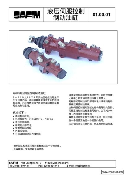 SAFIM Liquid Press Servo Control System Manual - cover page
