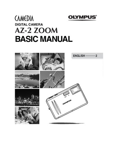 Olympus AZ-2 ZOOM Digital Camera Basic Manual - cover page