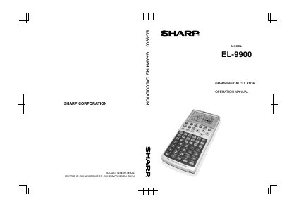 SHARP EL-9900C Manual