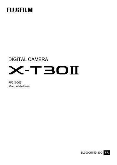 Fujifilm X-T300 Digital Camera User Guide - cover page