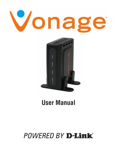 D-Link VTA User Manual - cover page
