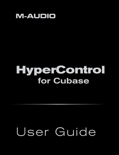 M-Audio Axiom Pro HyperControl for Cubase User Guide - cover page