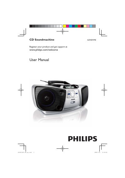 Philips AZ1839/98 CD Soundmachine User Manual