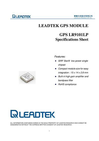 QLEADTEK M-1000/ M-2000 MS-1100/ MS-2200 - cover page