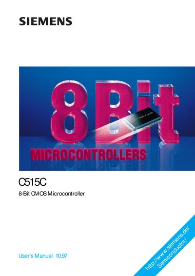 Siemens C515C 8‑Bit CMOS Microcontroller User Manual