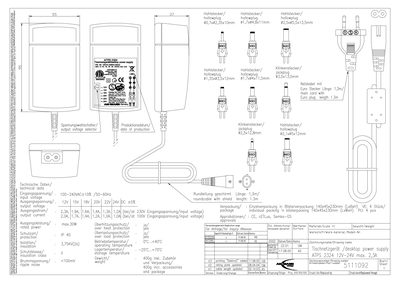 ANSMANN ATPS 2324 Power Supply Manual - cover page