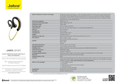 Jabra SPORT User Manual - cover page