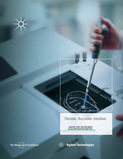 Agilent Cary 100/300 Series UV-Vis Spectrophotometers Brochure - cover page