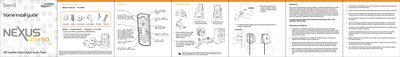 Samsung NeXus Home and Car Kit Installation Guide - cover page