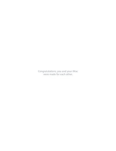 Apple iMac User Guide - cover page