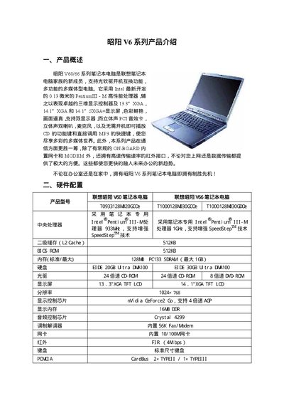 Lenovo V60/V66 Notebook User Manual - cover page