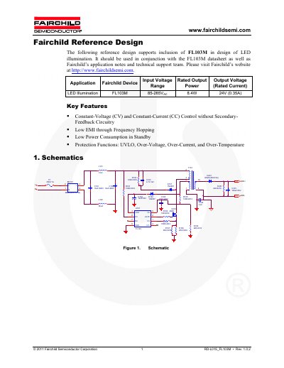 Fairchild RD-L015_FL103M LED Illumination Reference Design Handbook