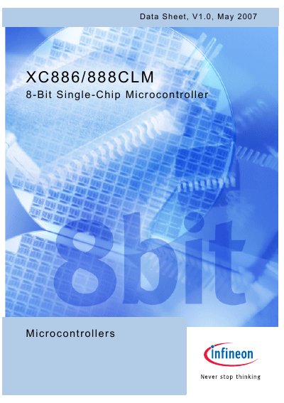 Infineon XC886/888CLM Datasheet - cover page