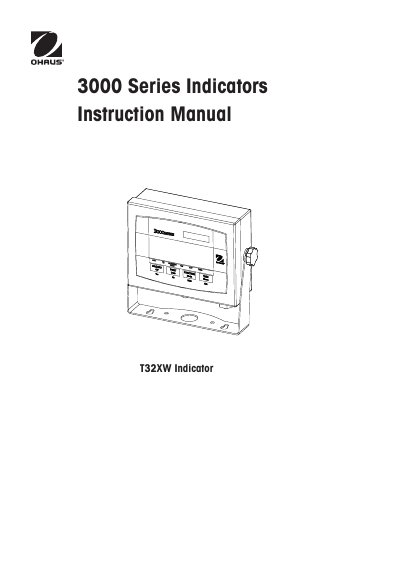 3000 Series Indicators Instruction Manual