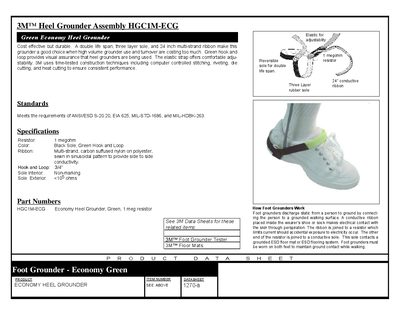 3M Heel Grounder Assembly HGC1M-ECG - cover page