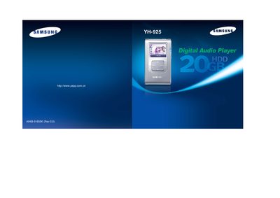 Samsung YH-925 Player User Manual - cover page