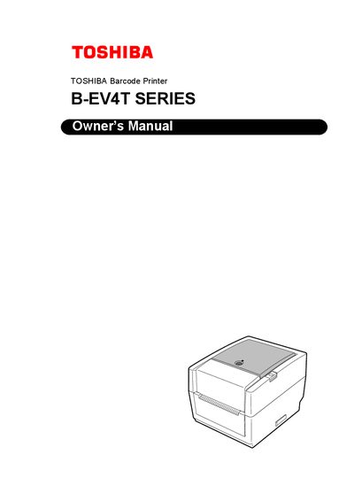 Toshiba B-EV4T Series User Manual - cover page