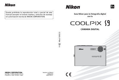 Nikon COOLPIX S9 Digital Camera User Guide - cover page